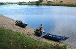 Readying the boats, Scottish Borders